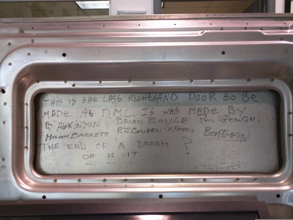 Final right hand door - message from Dun